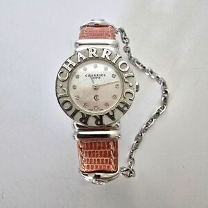 Charriol Saint-Tropez 12P Diamond Sterling Silver Water Resistant Watch